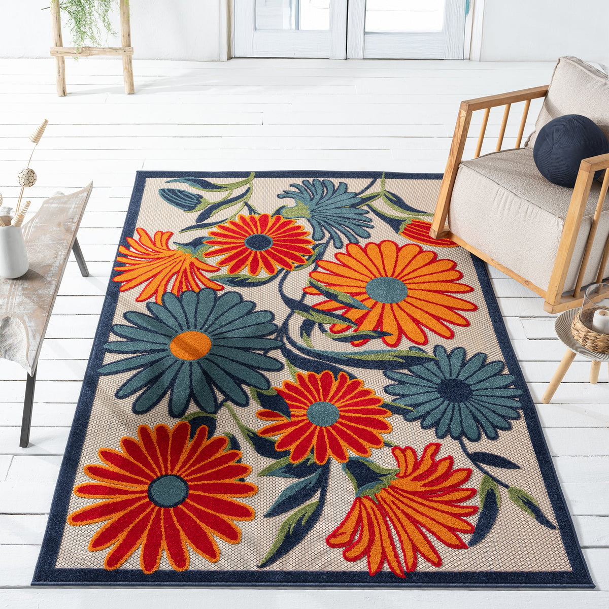Paradise 536 Multi Indoor Outdoor Modern Rug