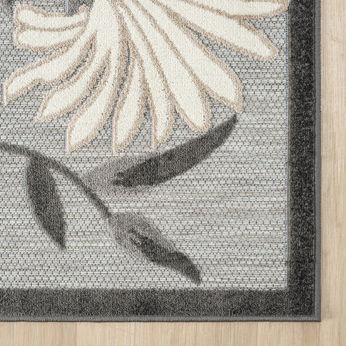Paradise 537 Silver Indoor Outdoor Modern Rug