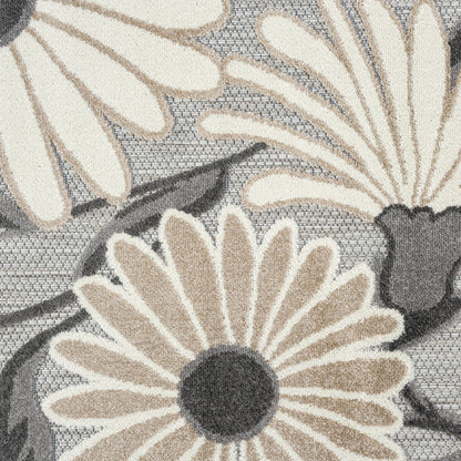 Paradise 537 Silver Indoor Outdoor Modern Rug