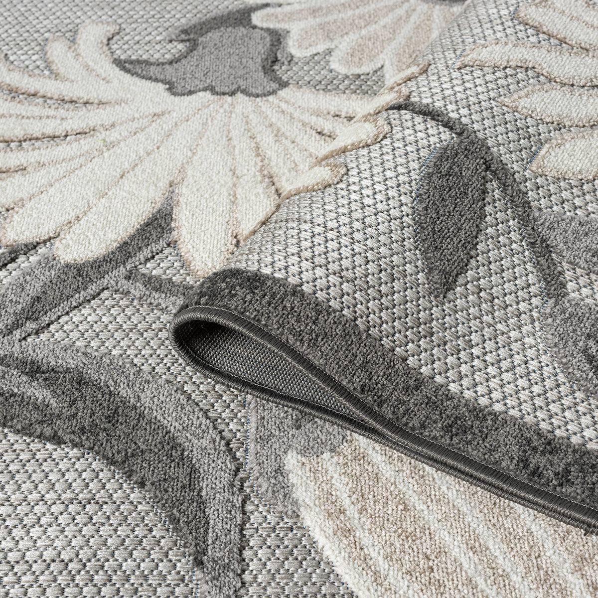 Paradise 537 Silver Indoor Outdoor Modern Rug