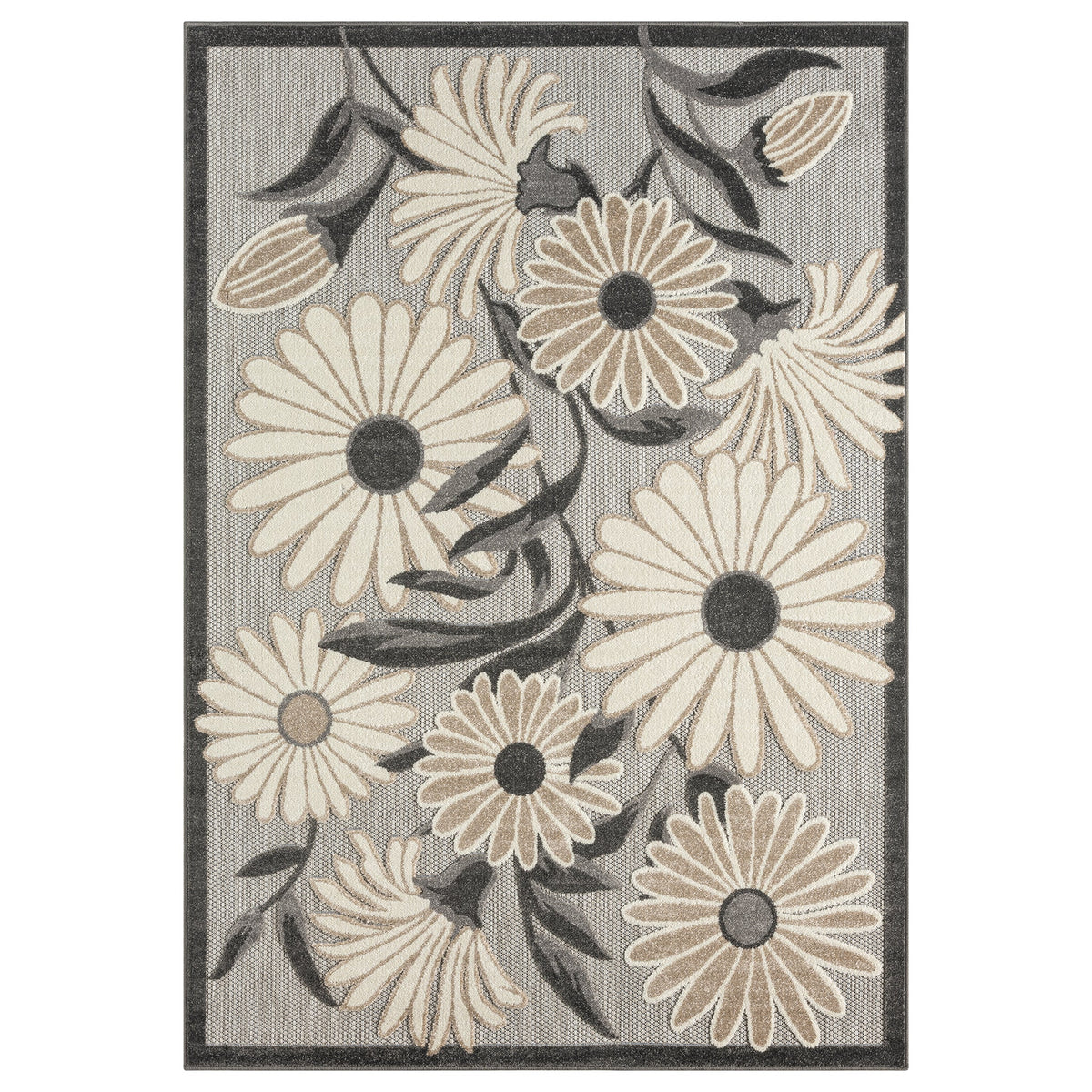 Paradise 537 Silver Indoor Outdoor Modern Rug