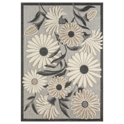 Paradise 537 Silver Indoor Outdoor Modern Rug