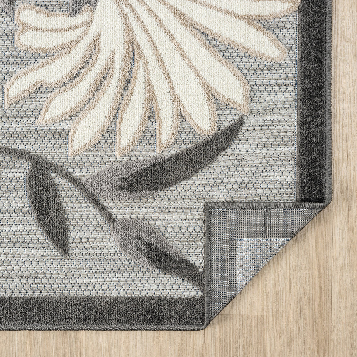 Paradise 537 Silver Indoor Outdoor Modern Rug