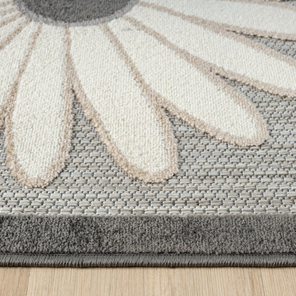 Paradise 537 Silver Indoor Outdoor Modern Rug