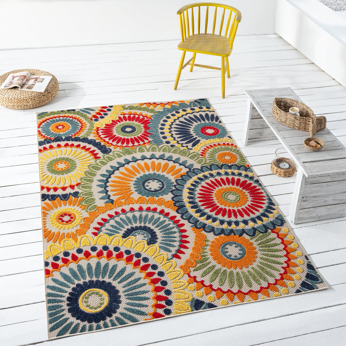 Paradise 538 Multi Indoor Outdoor Modern Rug