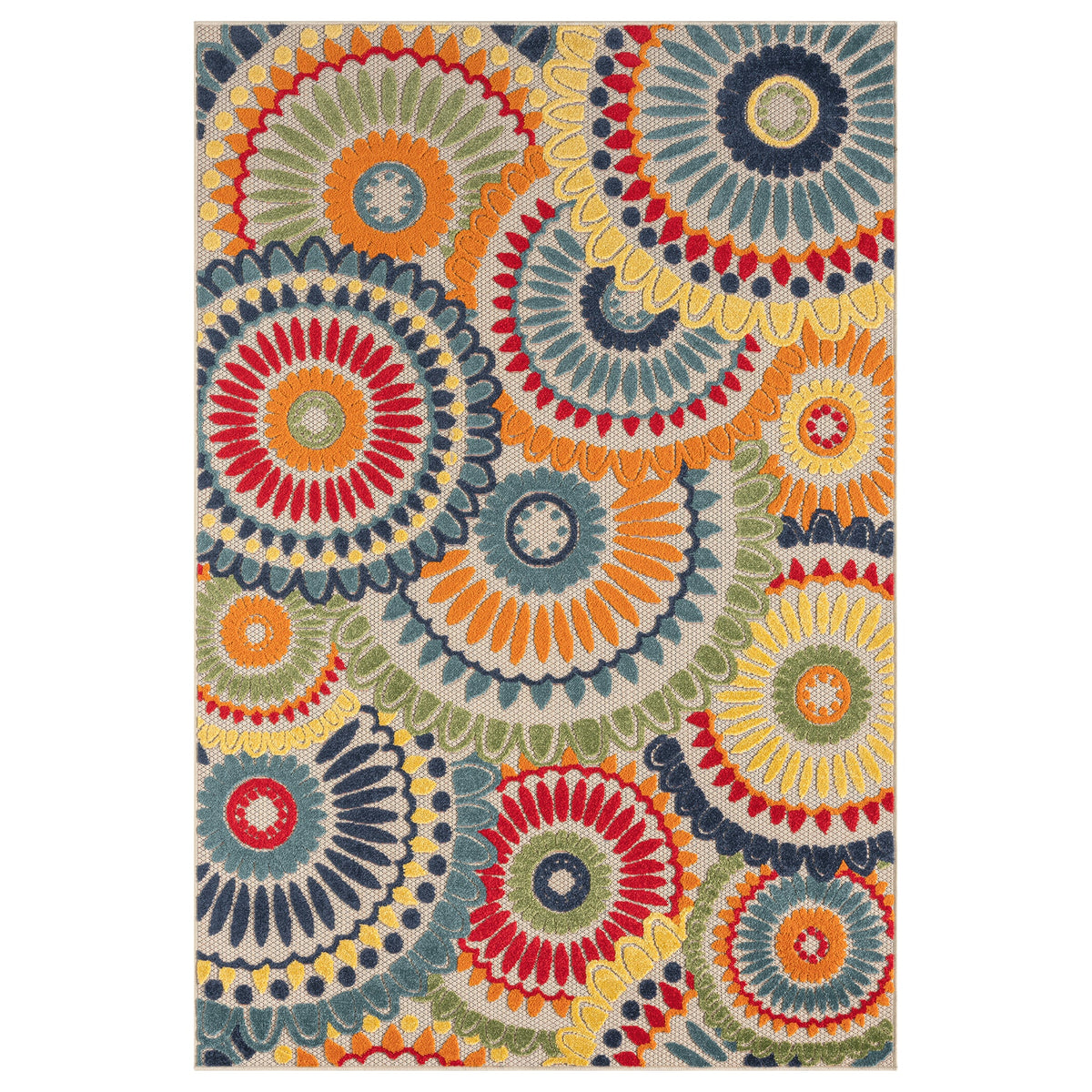 Paradise 538 Multi Indoor Outdoor Modern Rug