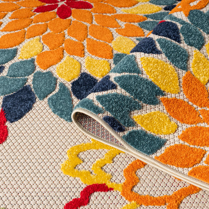 Paradise 539 Multi Indoor Outdoor Modern Rug