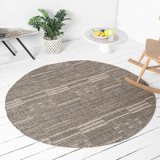 Park 561 Earth Indoor Outdoor Modern Round Rug
