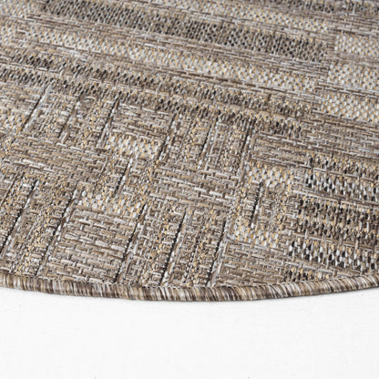 Park 561 Earth Indoor Outdoor Modern Round Rug