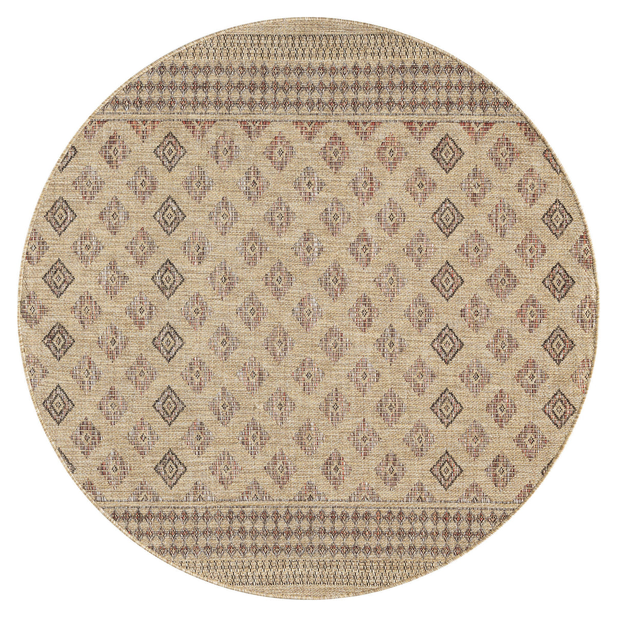 Park 562 Fawn Indoor Outdoor Modern Round Rug