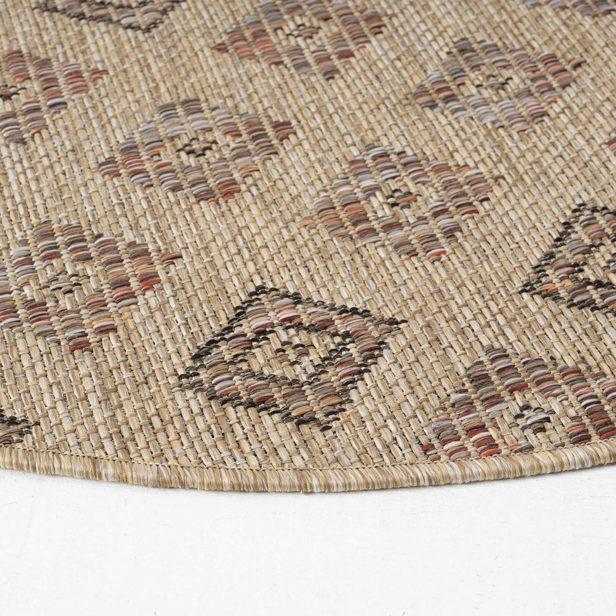 Park 562 Fawn Indoor Outdoor Modern Round Rug