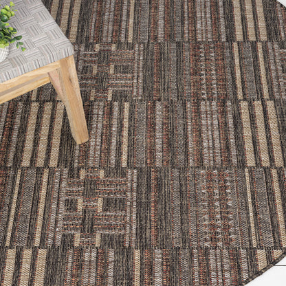 Park 563 Terra Indoor Outdoor Modern Round Rug