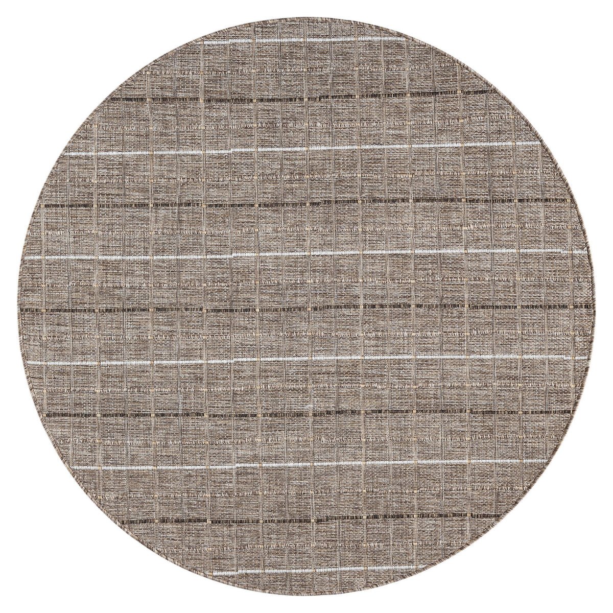 Park 577 Natural Indoor Outdoor Modern Round Rug