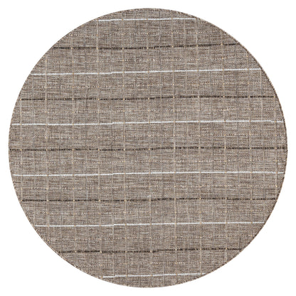 Park 577 Natural Indoor Outdoor Modern Round Rug