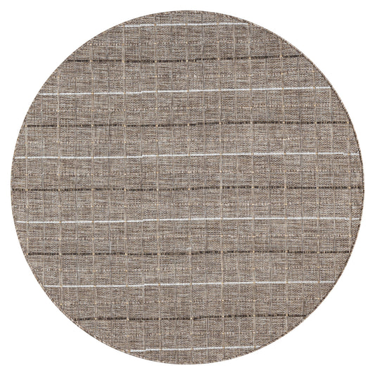 Park 577 Natural Indoor Outdoor Modern Round Rug