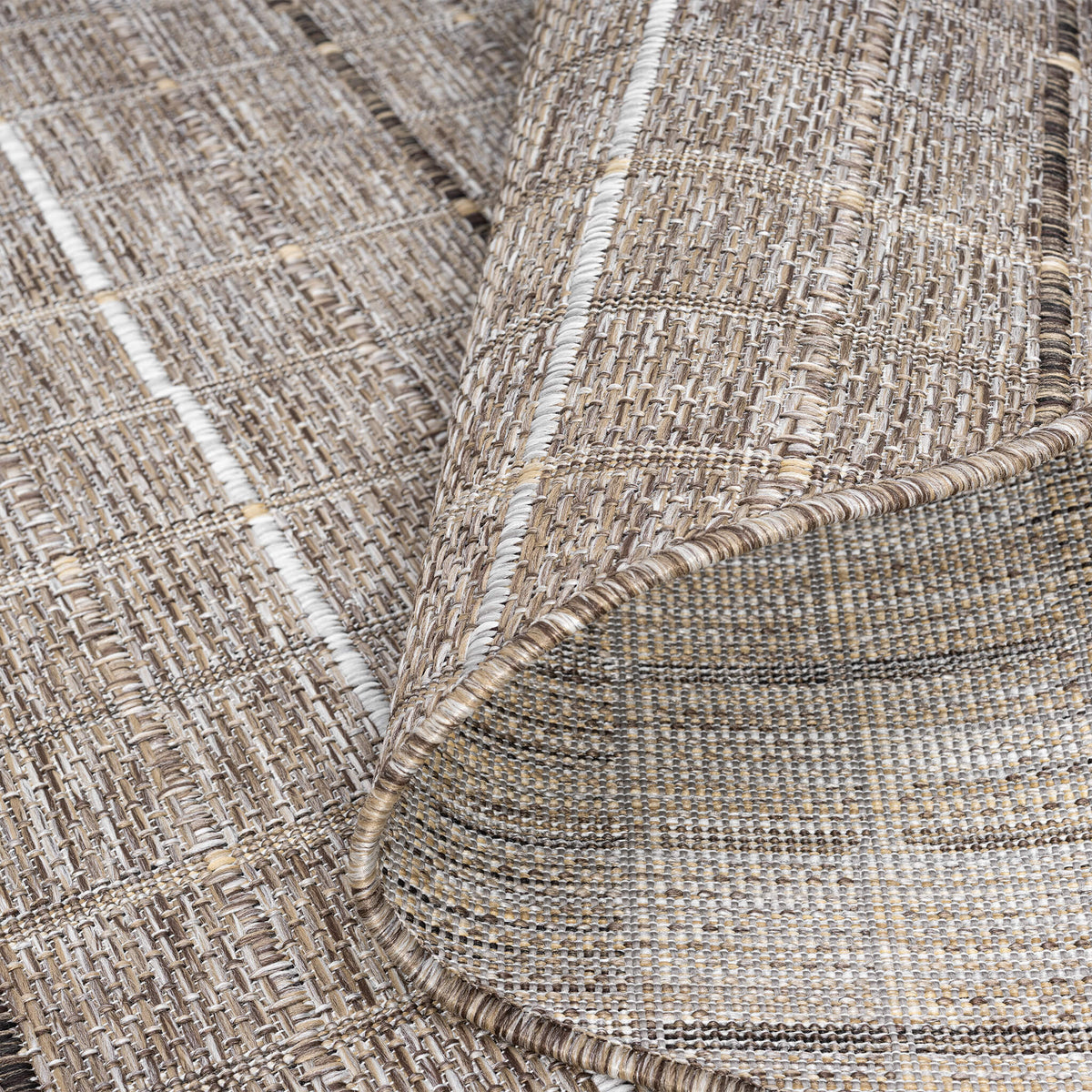 Park 577 Natural Indoor Outdoor Modern Round Rug