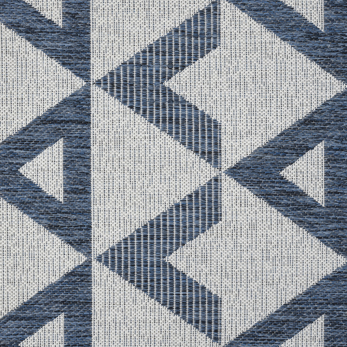 Patio 457 Indigo Indoor Outdoor Indoor/Outdoor, Flatweave Hallway Runner