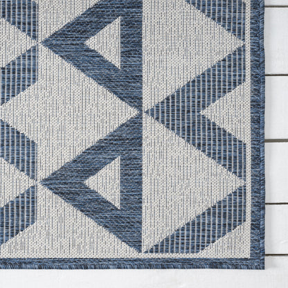 Patio 457 Indigo Indoor Outdoor Indoor/Outdoor, Flatweave Rug