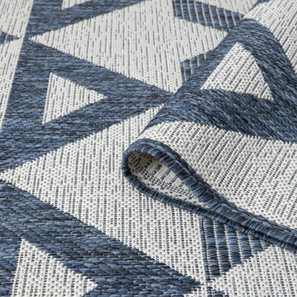 Patio 457 Indigo Indoor Outdoor Indoor/Outdoor, Flatweave Rug