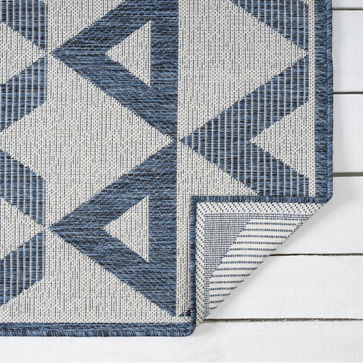 Patio 457 Indigo Indoor Outdoor Indoor/Outdoor, Flatweave Rug