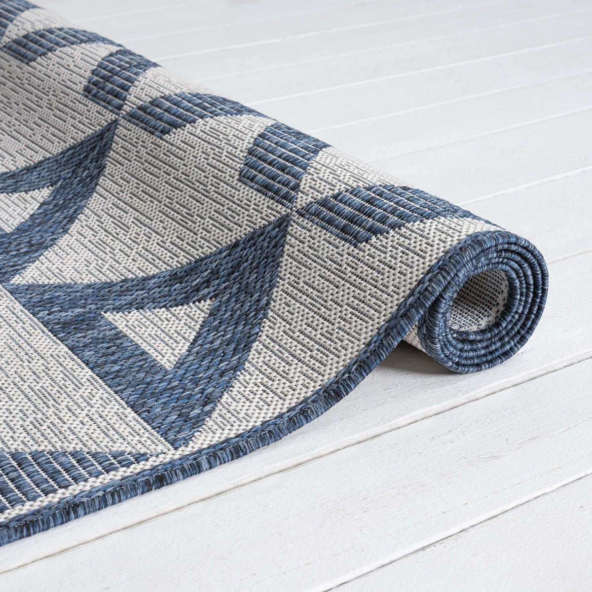 Patio 457 Indigo Indoor Outdoor Indoor/Outdoor, Flatweave Rug