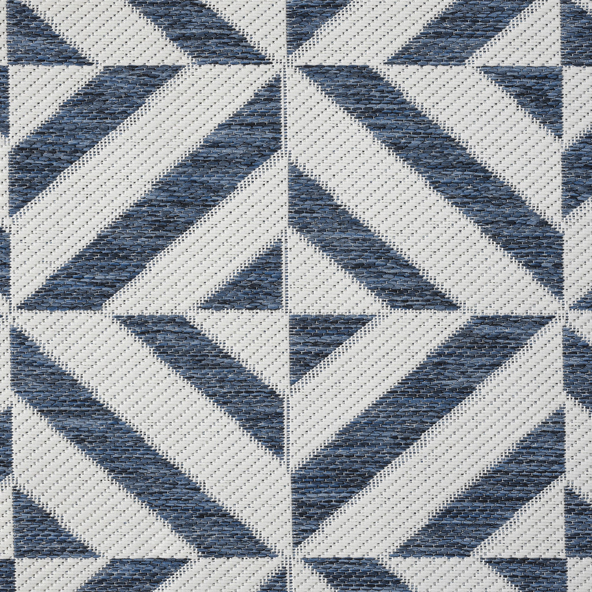 Patio 458 Aqua Indoor Outdoor Indoor/Outdoor, Flatweave Hallway Runner
