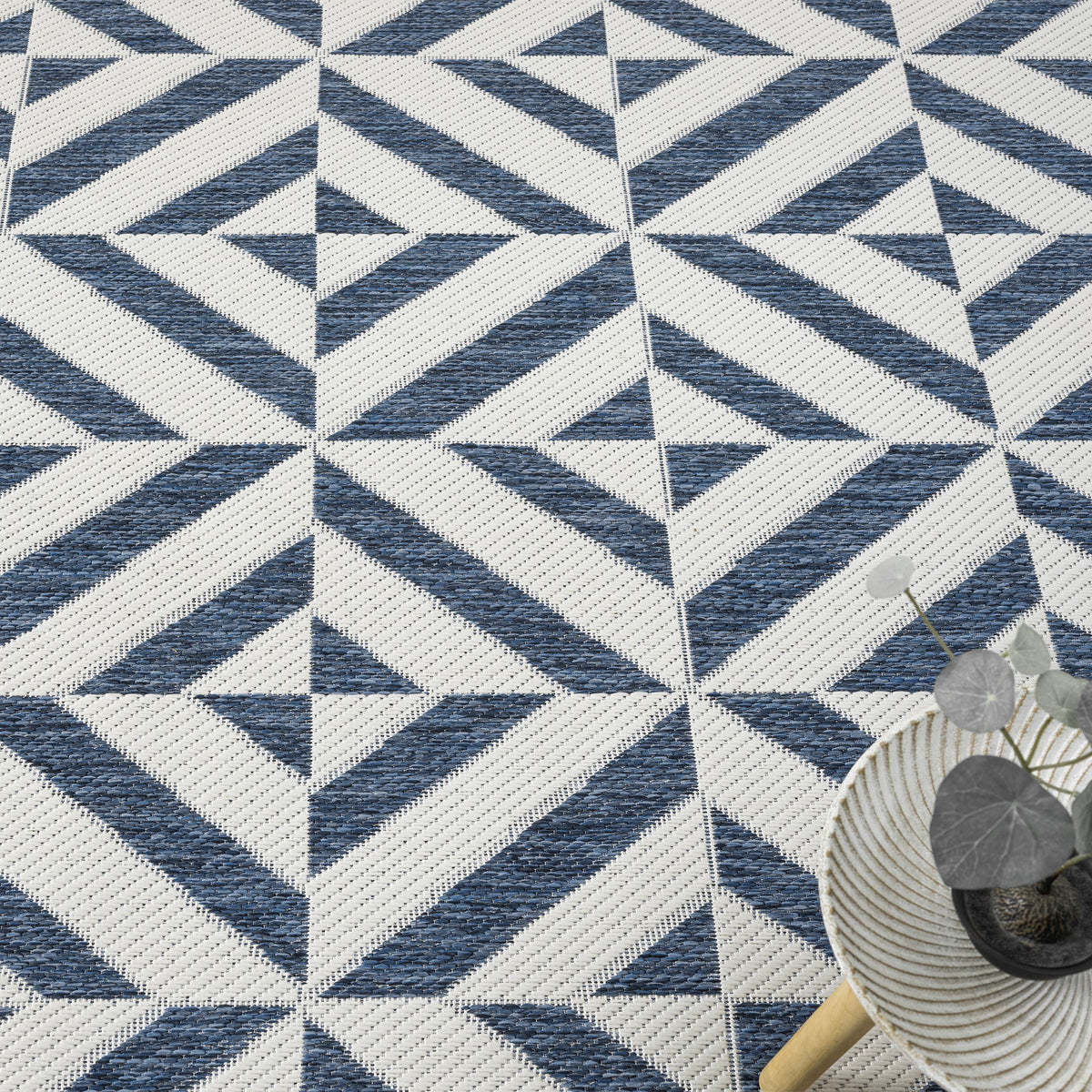 Patio 458 Aqua Indoor Outdoor Indoor/Outdoor, Flatweave Rug