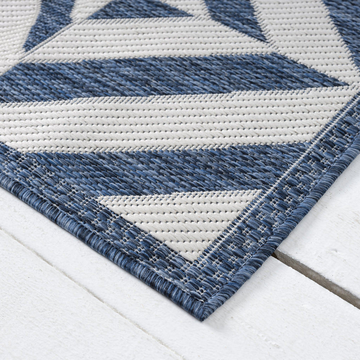 Patio 458 Aqua Indoor Outdoor Indoor/Outdoor, Flatweave Rug