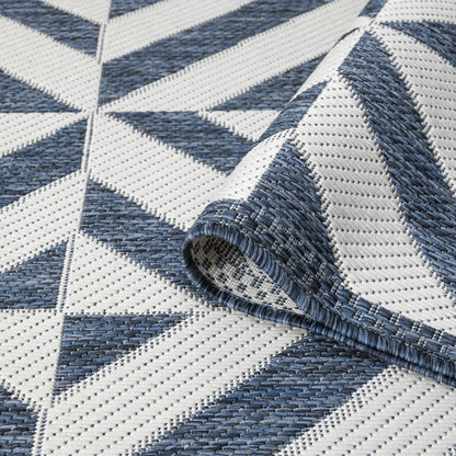 Patio 458 Aqua Indoor Outdoor Indoor/Outdoor, Flatweave Rug