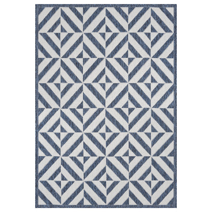 Patio 458 Aqua Indoor Outdoor Indoor/Outdoor, Flatweave Rug