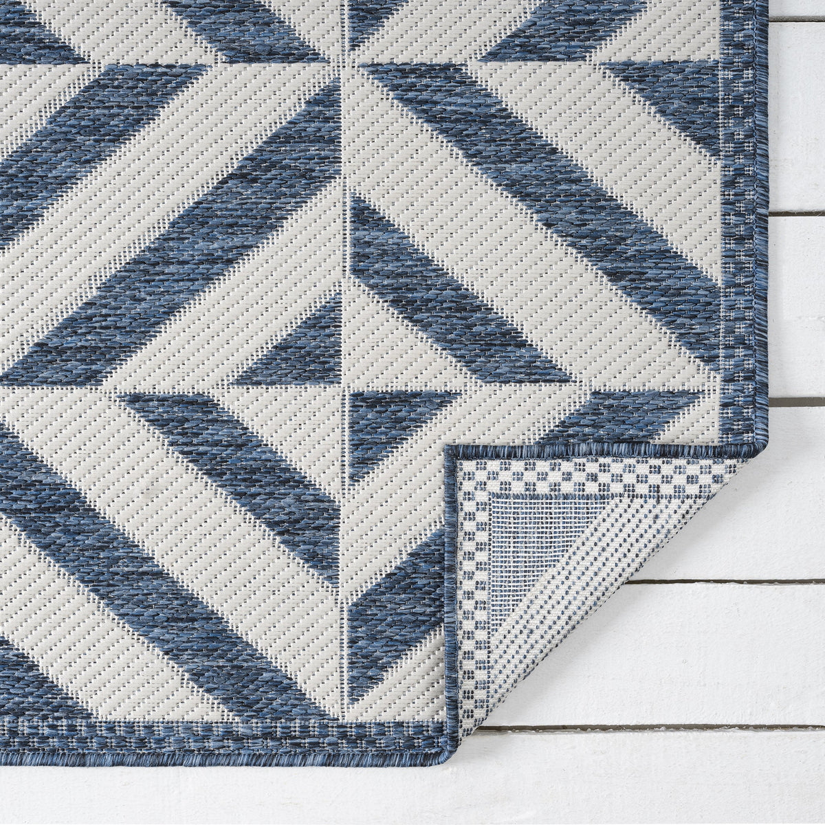 Patio 458 Aqua Indoor Outdoor Indoor/Outdoor, Flatweave Rug