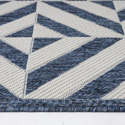 Patio 458 Aqua Indoor Outdoor Indoor/Outdoor, Flatweave Rug