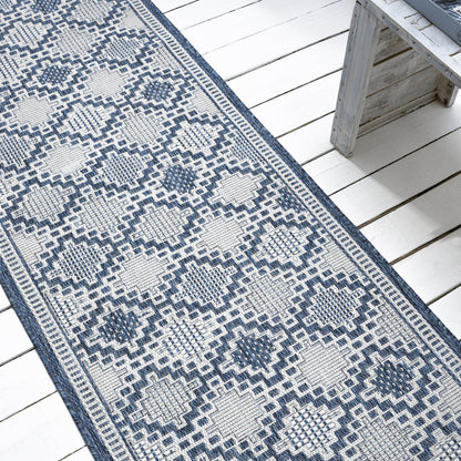 Patio 459 Arctic Indoor Outdoor Indoor/Outdoor, Flatweave Hallway Runner