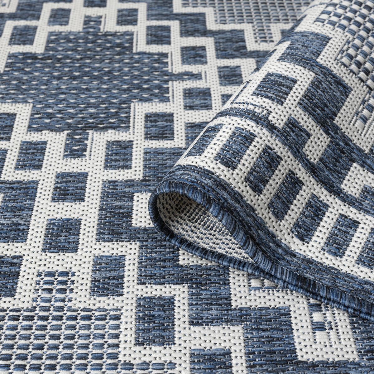 Patio 459 Arctic Indoor Outdoor Indoor/Outdoor, Flatweave Hallway Runner