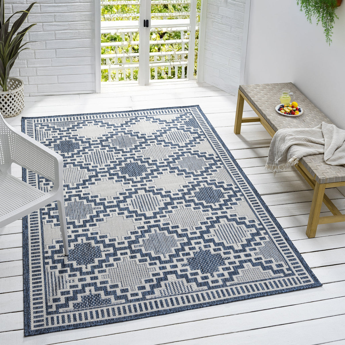 Patio 459 Arctic Indoor Outdoor Indoor/Outdoor, Flatweave Rug