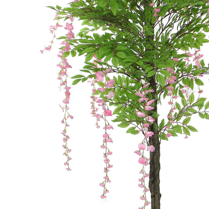 Pink Flowering Artificial Wisteria 180cm - Image 4