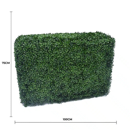 Portable Artificial Boxwood Hedge UV Resistant 75cm High 100cm Long - Image 2