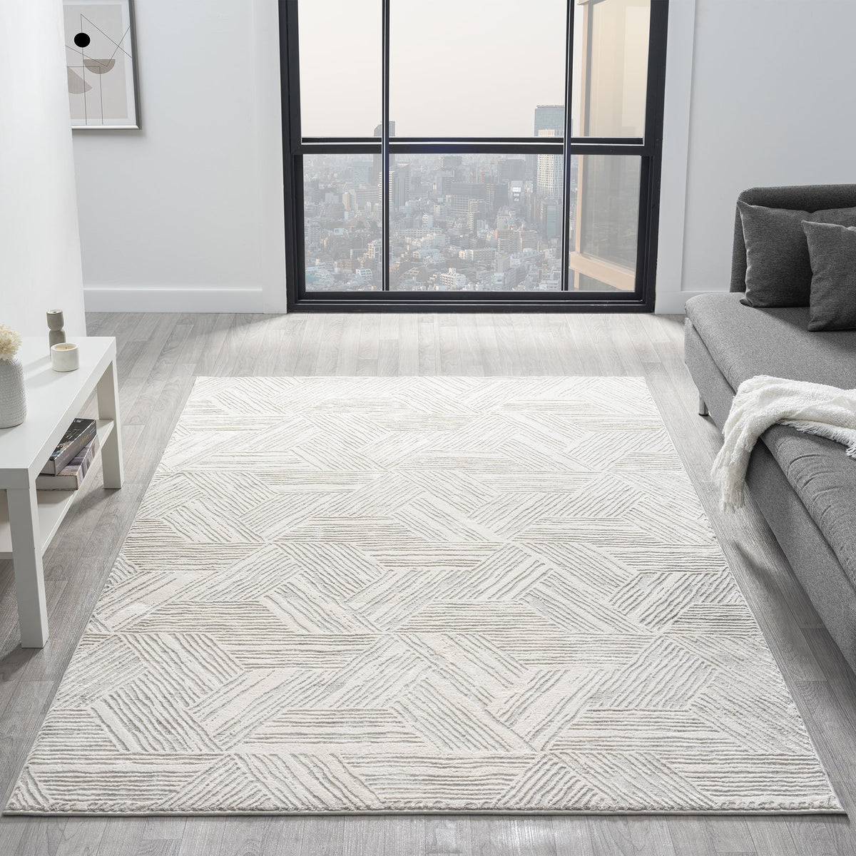 Portland 840 Lt Grey Modern Rug