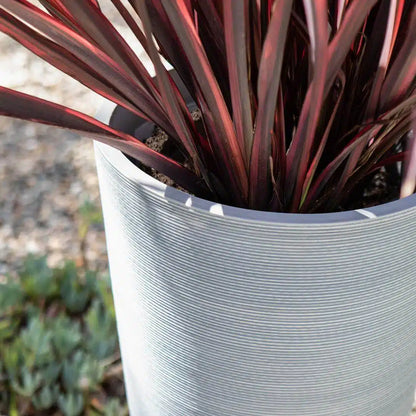 Decorative Large Modern Grey Round Planter 71cm - Image 4
