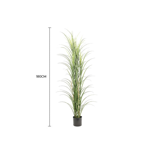 Green artificial yucca grass in pot, 180cm, UV resistant