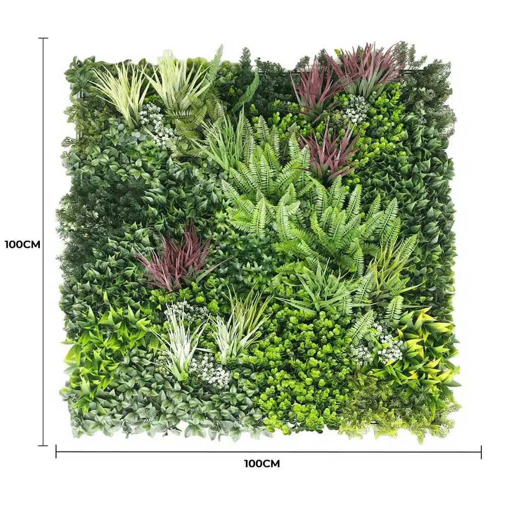 Premium Urban Greenery Artificial Vertical Garden / Fake Green Wall UV Resistant 1m x 1m (Exclusive Model Arriving Mid Sep) - Image 2