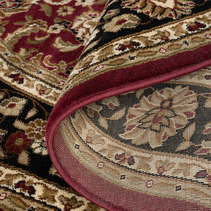 Royal 524 Red Traditional, Classic Round Rug