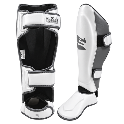 Morgan White Knight Shin & Instep Protectors