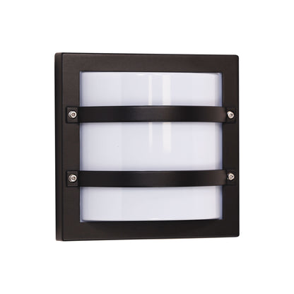 IP65 Premium Outdoor Bulkhead 24x24cm - Largo Black