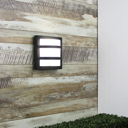 IP65 Premium Outdoor Bulkhead 24x24cm - Largo Black