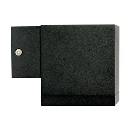Sg Quality Outdoor Wall Light in Black - Kube Single Black