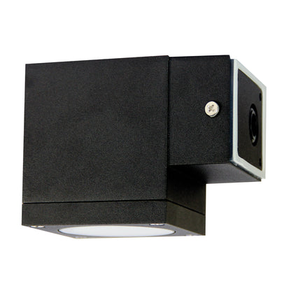 Sg Quality Outdoor Wall Light in Black - Kube Single Black