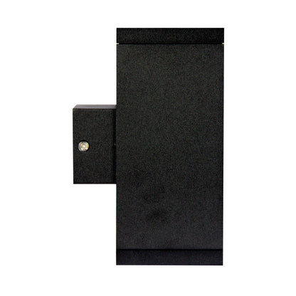 Sg Quality Outdoor Wall Light in Black - Kube Twin Black