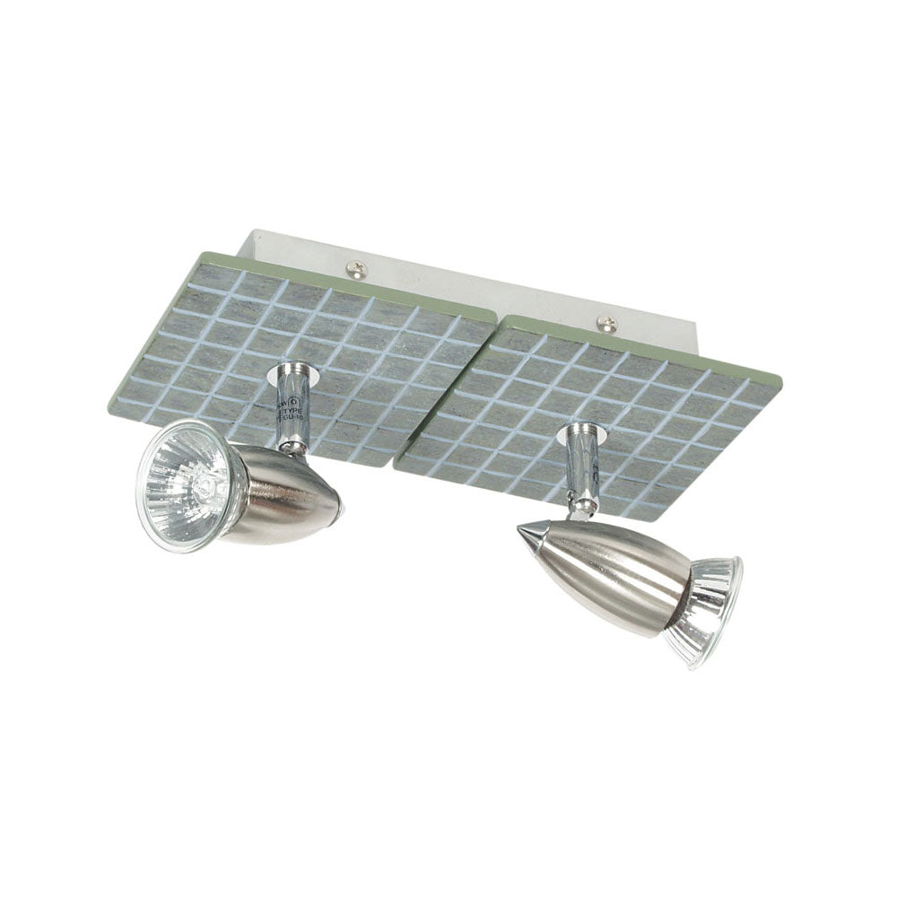 240V GU10 Resin Tile Spotlight - Slate 2LT