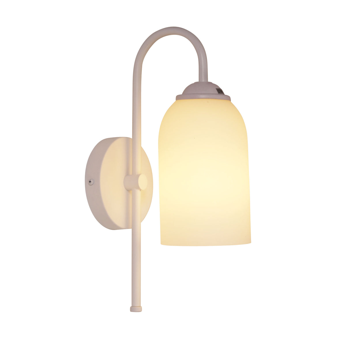 Opal Matt Glass Wall Light - Arlington Wall White
